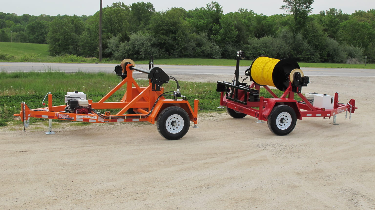 Single Reel Trailer Reel Trailers For Sale Brooks Brothers Trailers