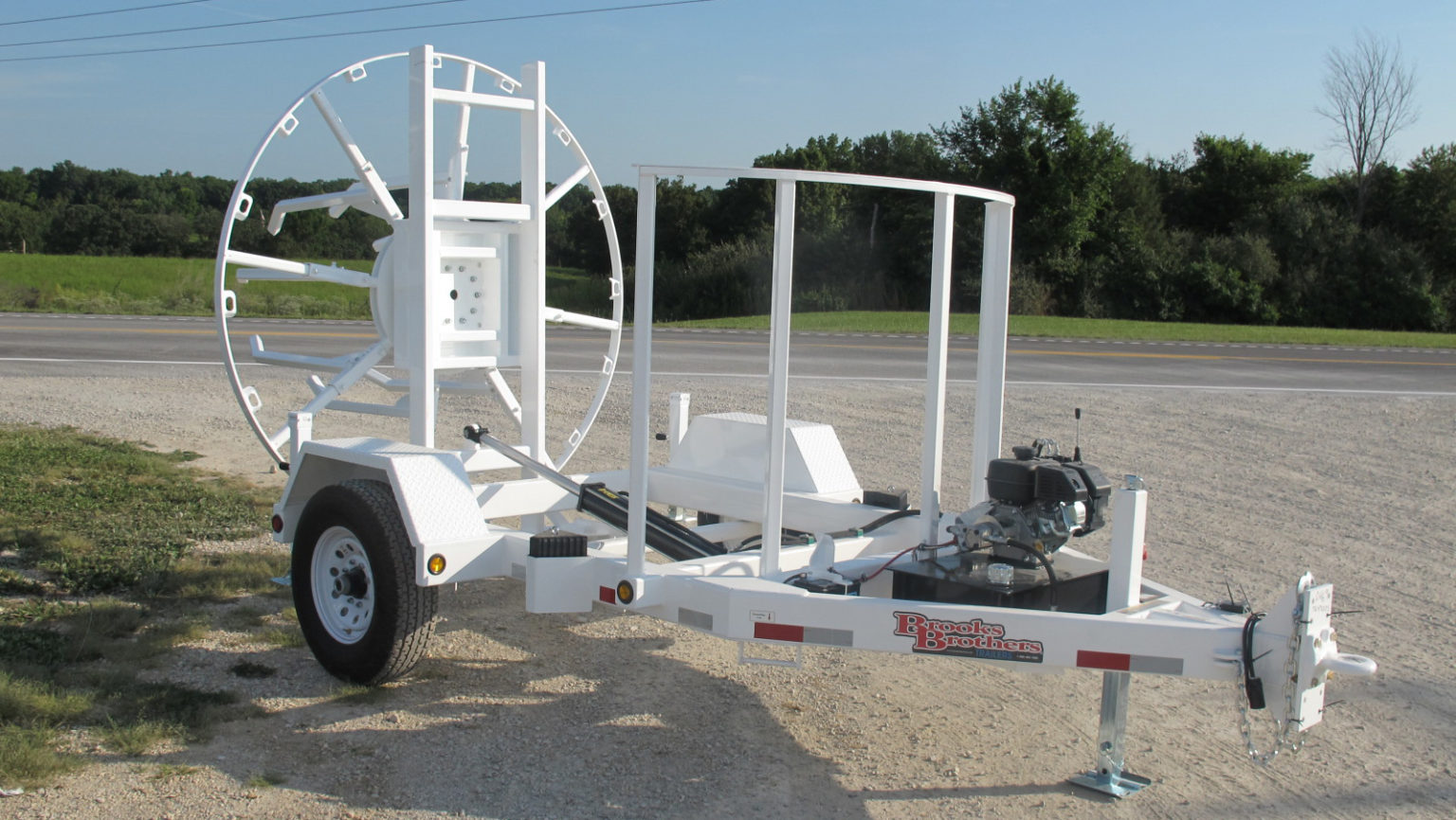 Coil Pipe Trailer Pipe Utility Trailers For Sale Brooks Brothers Trailers